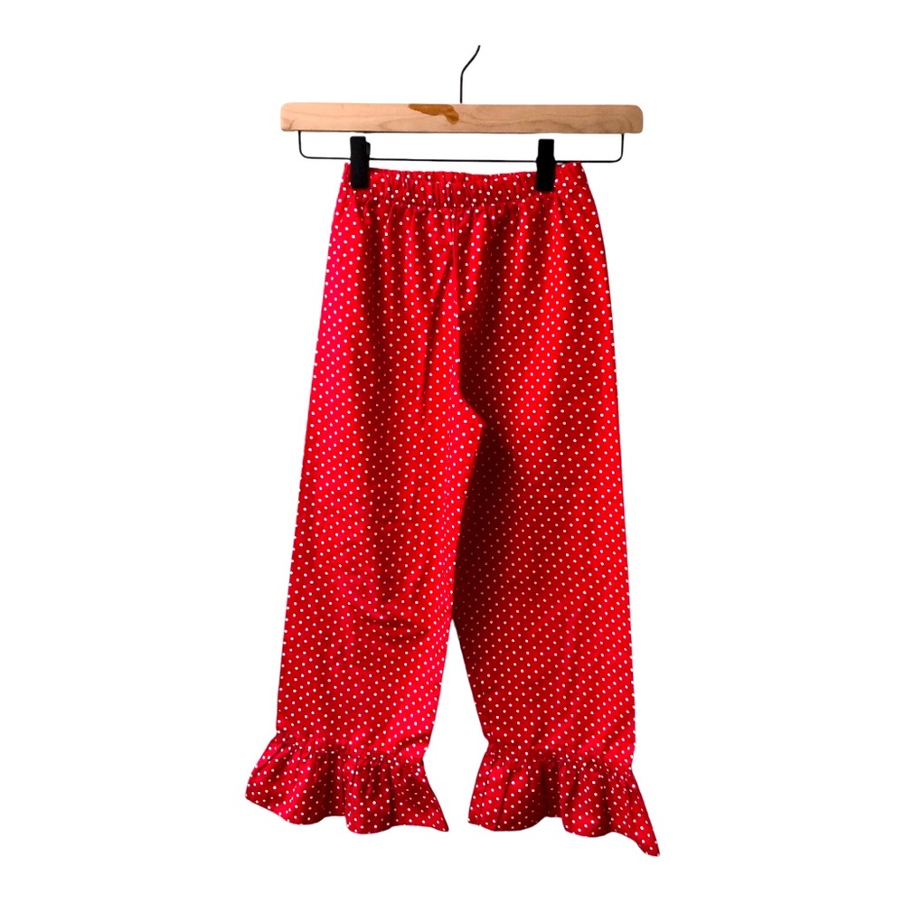 Shrimp & Grits Kids Polka Dot Ruffled Pants